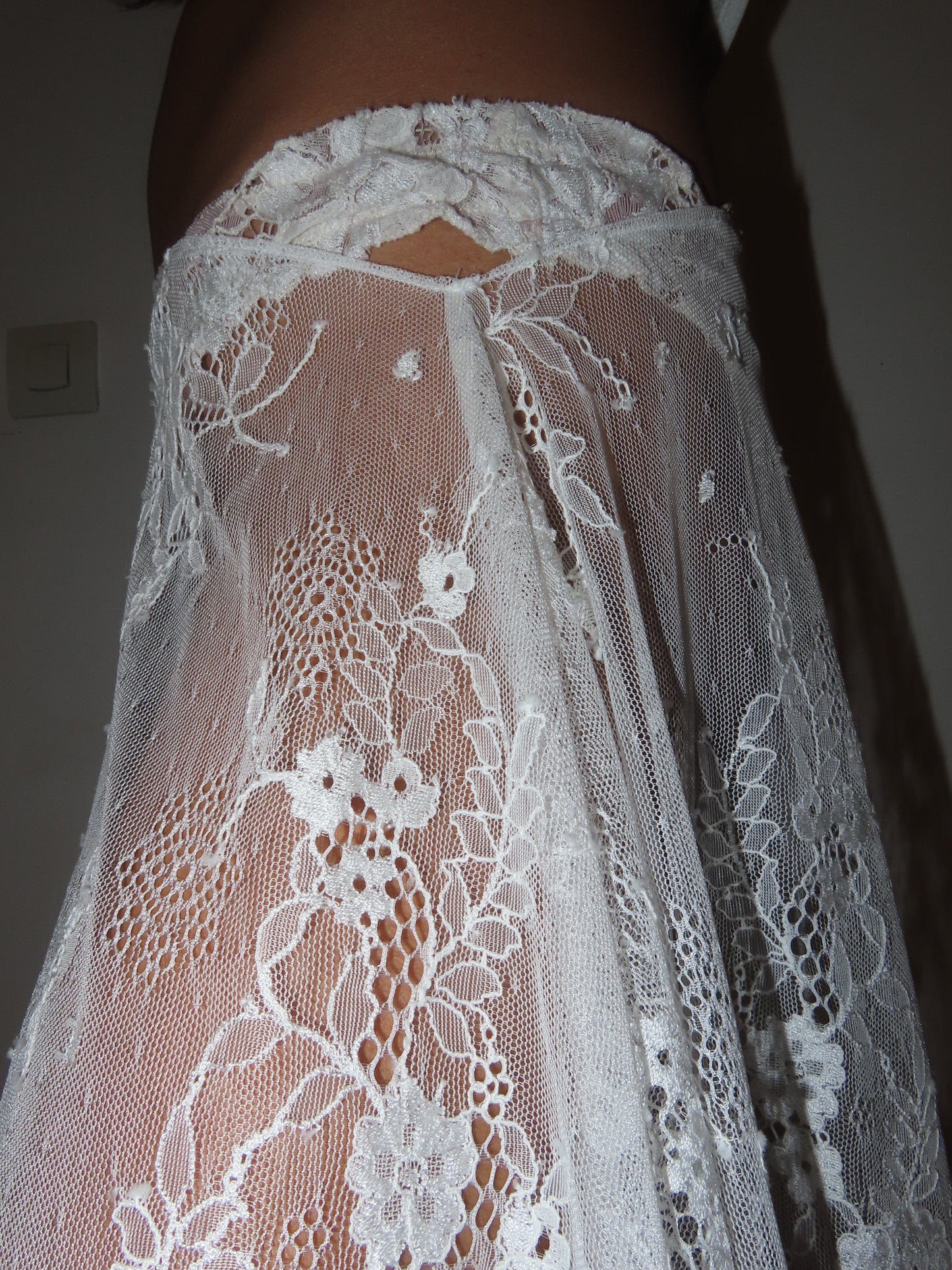 Asymmetrical Lace Skirt