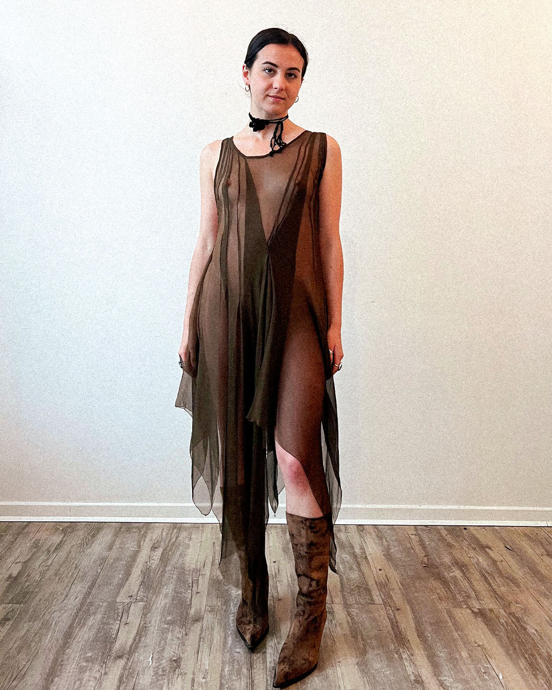 Silk Chiffon Dress