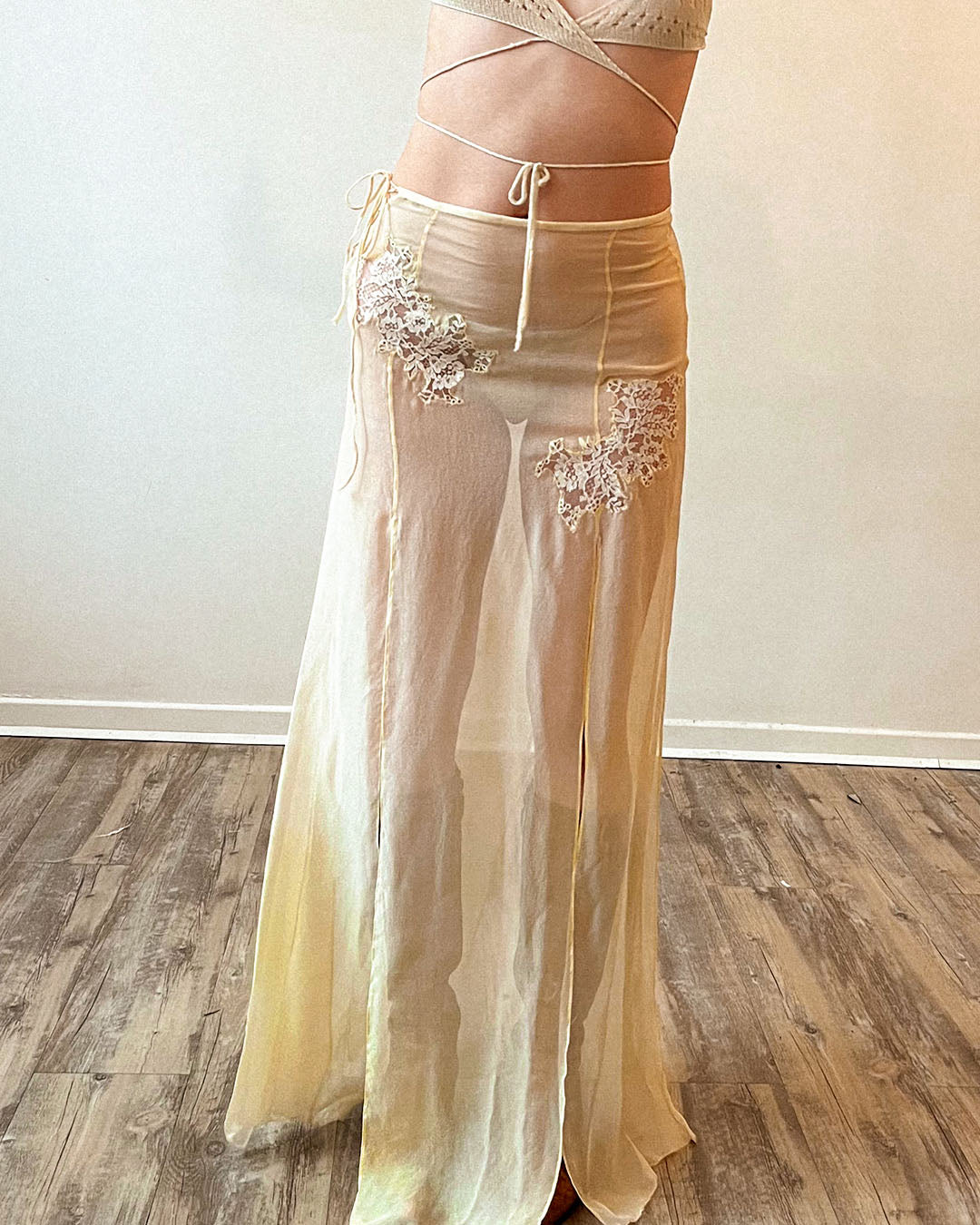 Silk and Lace Skirt