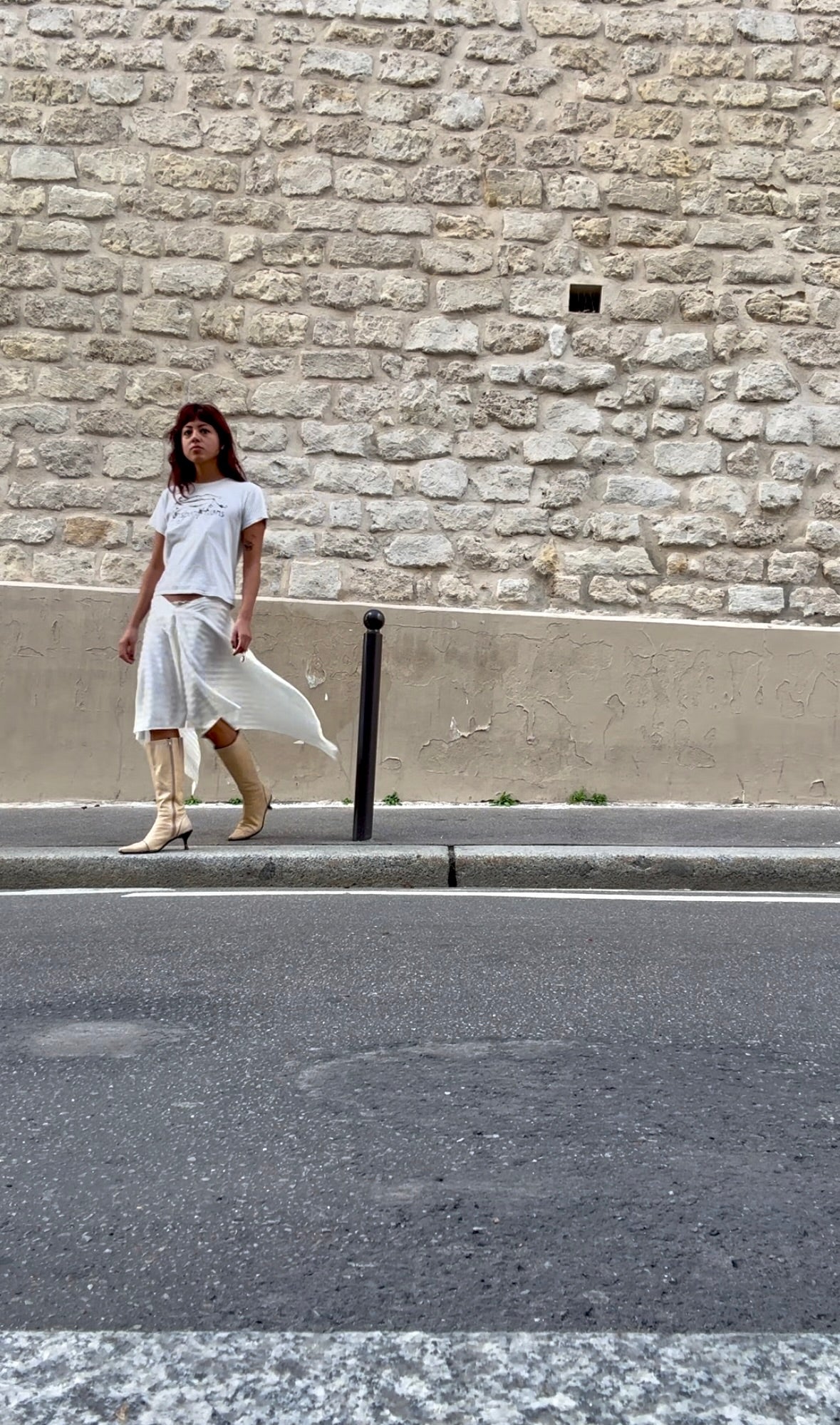 Asymmetrical Striped Skirt